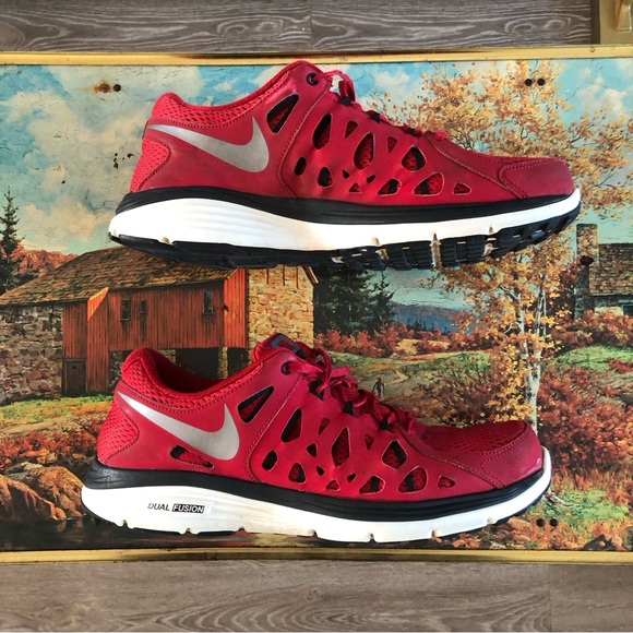 Nike Dual Fusion Run 2 'Gym Red' - Picture 5 of 8